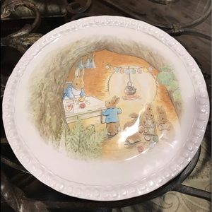 Pottery barn kids melamine bunny Easter plate